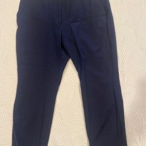 White House Black Market navy slim ankle comfort stretch pants